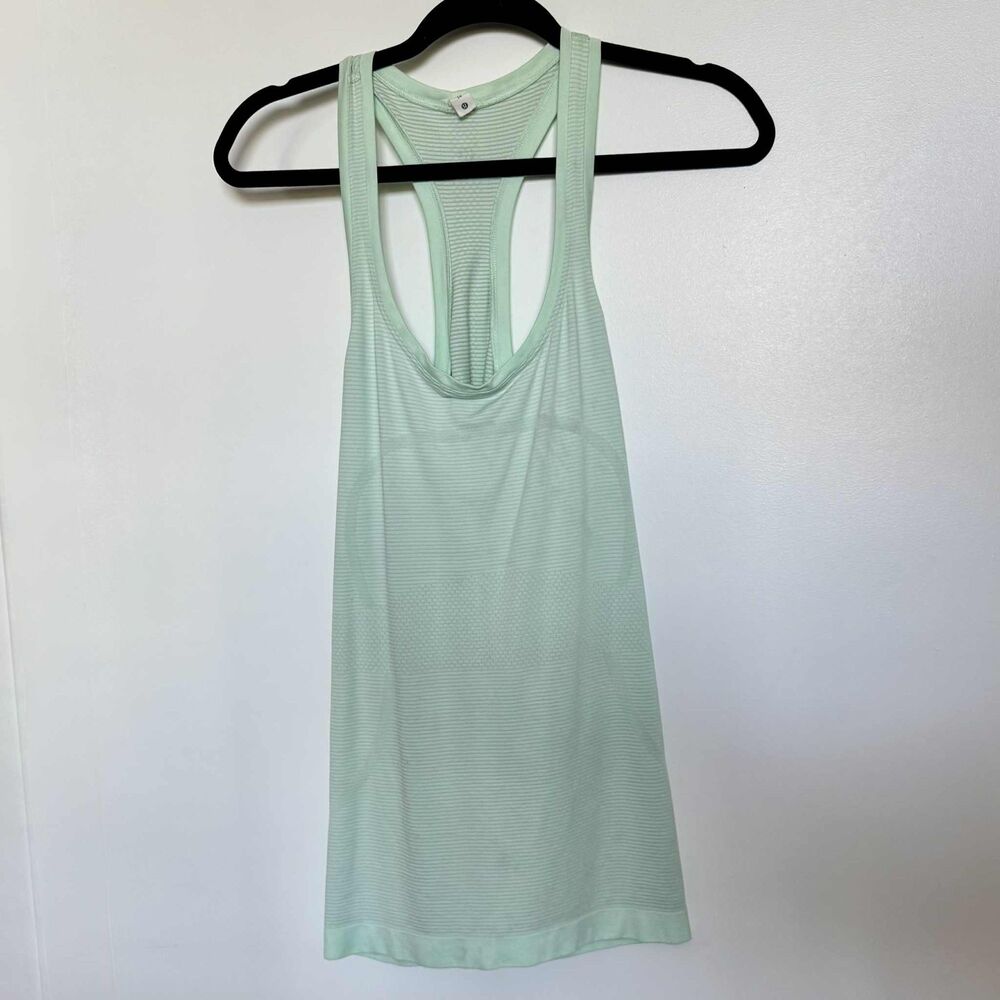 Lululemon Swiftly Tank Top Size 14 Mint Green color